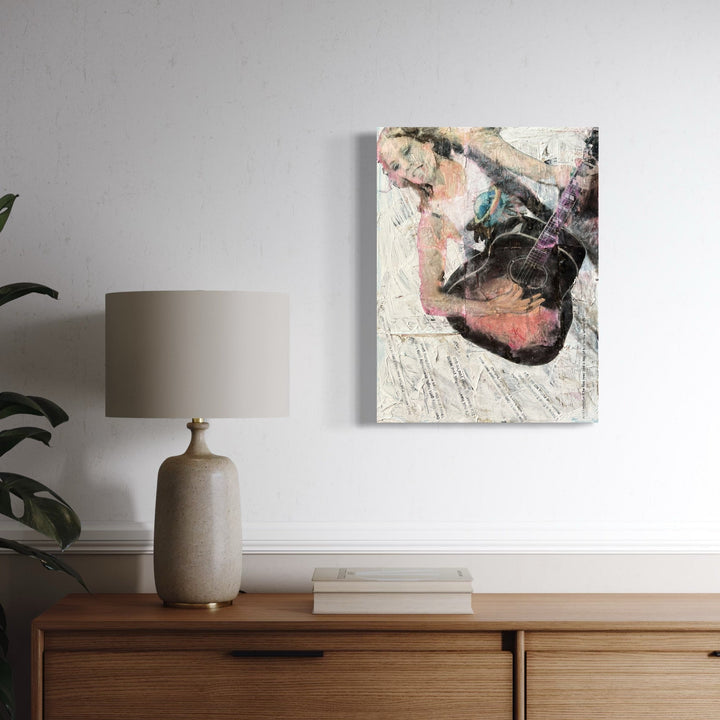 The artwork, If It Makes You Happy, by Robert Dec, displayed in a room.
