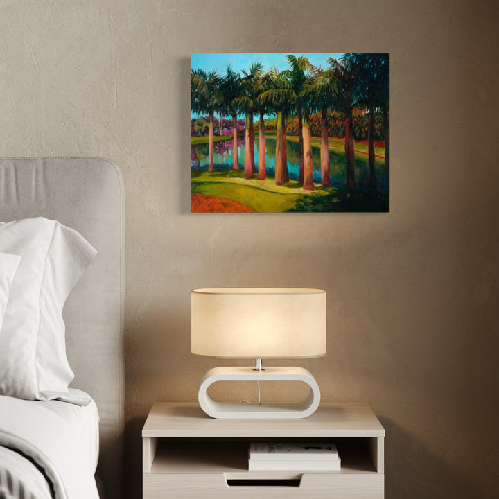 The artwork, Inhotim, by Roxa Smith, displayed in a room.