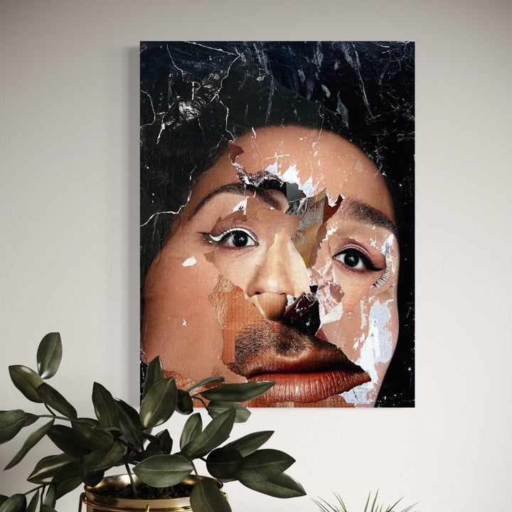 The artwork, Inside Out, by Amy Turner, displayed in a room.