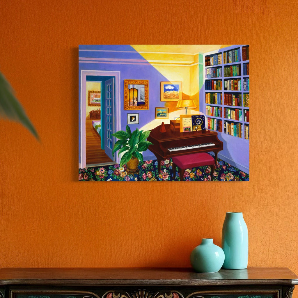 The artwork, Intimacy, by Roxa Smith, displayed in a room.