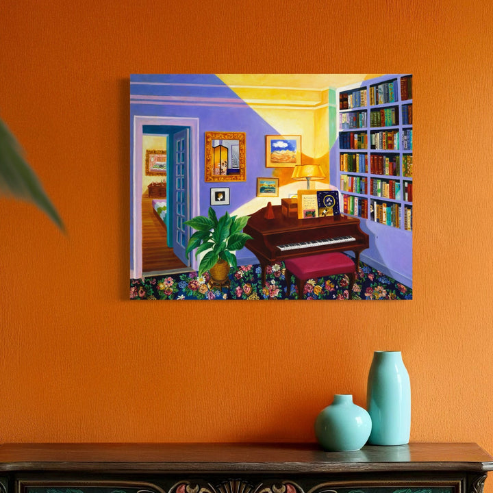 The artwork, Intimacy, by Roxa Smith, displayed in a room.