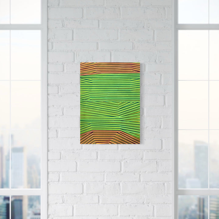 The artwork, It's Better Here, by Elyce Abrams, displayed in a room.