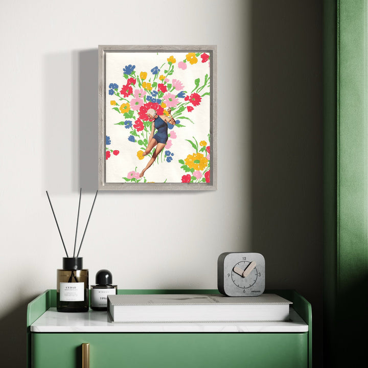 The artwork, Jan, by Theresa Gooby, displayed in a room.