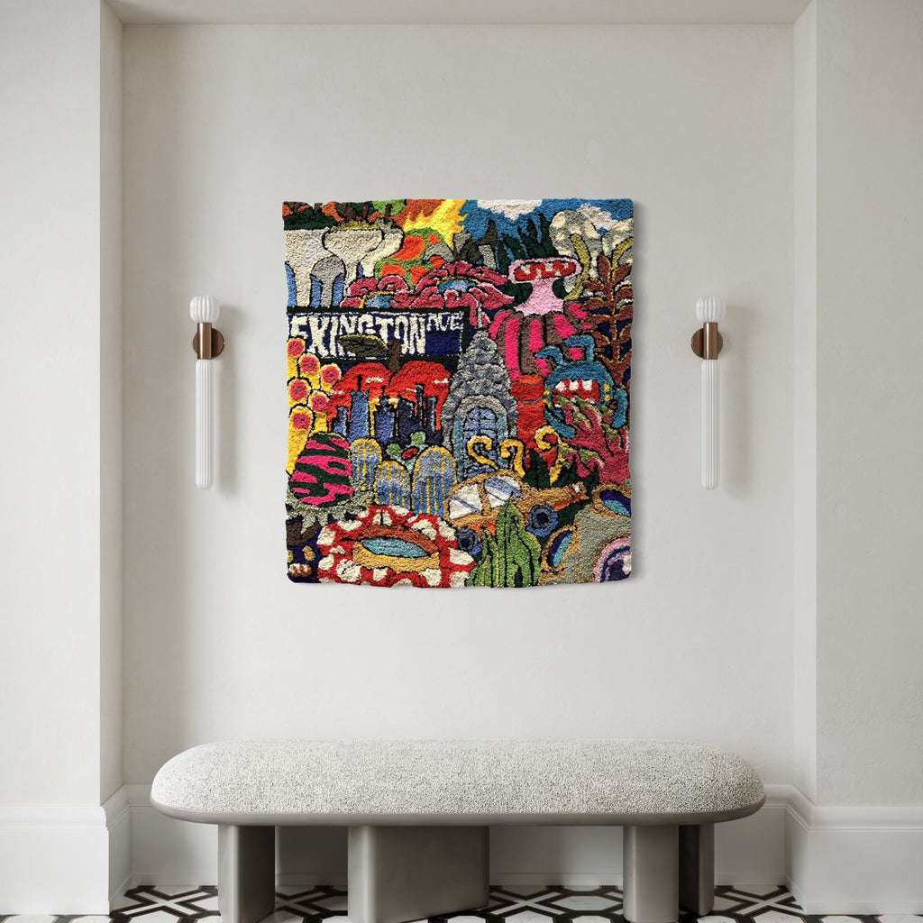 The artwork, Living In My Dream, by James Hsieh, displayed in a room.