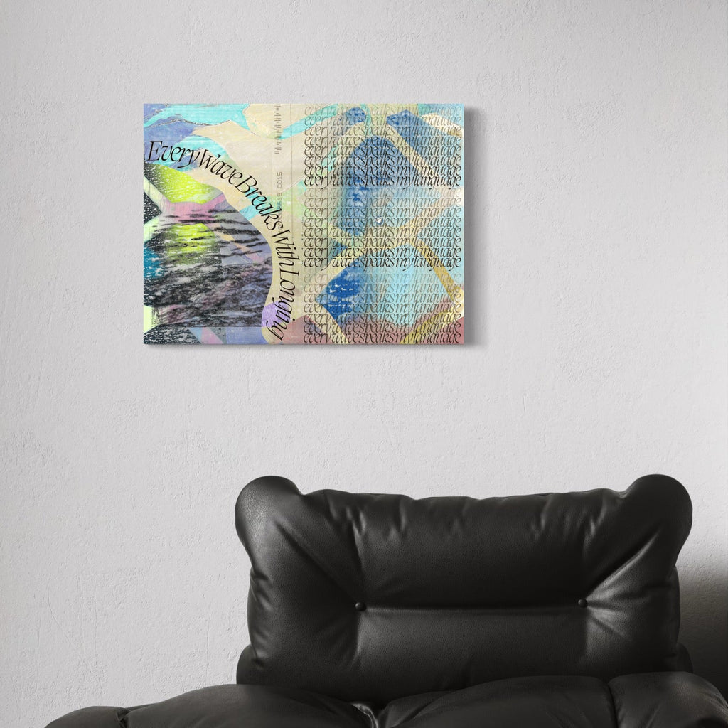The artwork, Longing, by Francisco Donoso, displayed in a room.