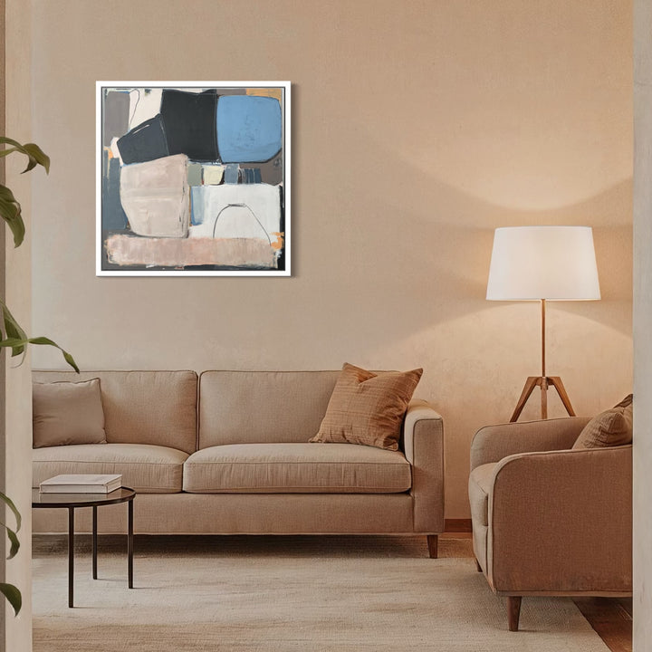 The artwork, Look Closely, by Leslie Thornton, displayed in a room.