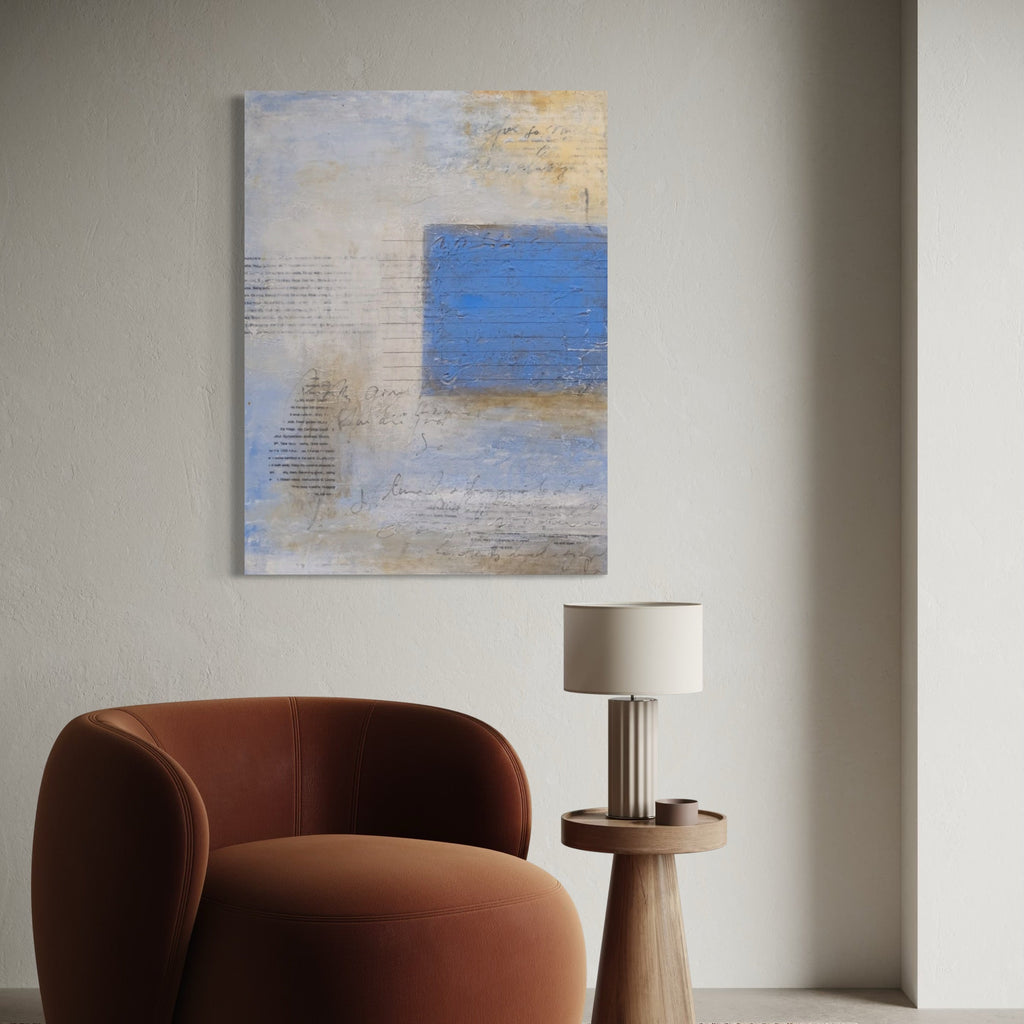 The artwork, Love Letter to Myself, by Deborah Chaney, displayed in a room.
