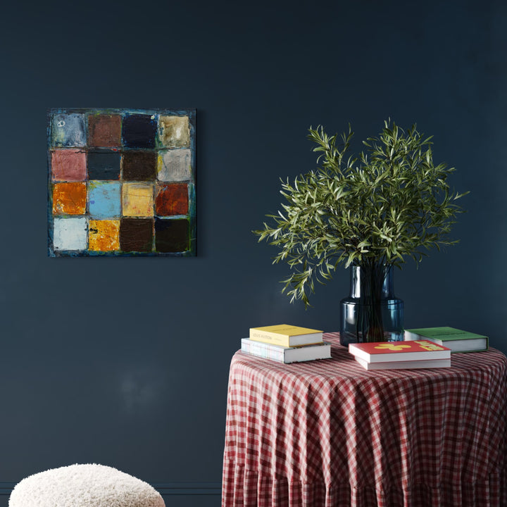 The artwork, Love This Place IV, by Deborah Chaney, displayed in a room.