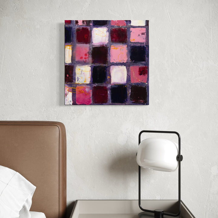 The artwork, Love is Patience, by Deborah Chaney, displayed in a room.