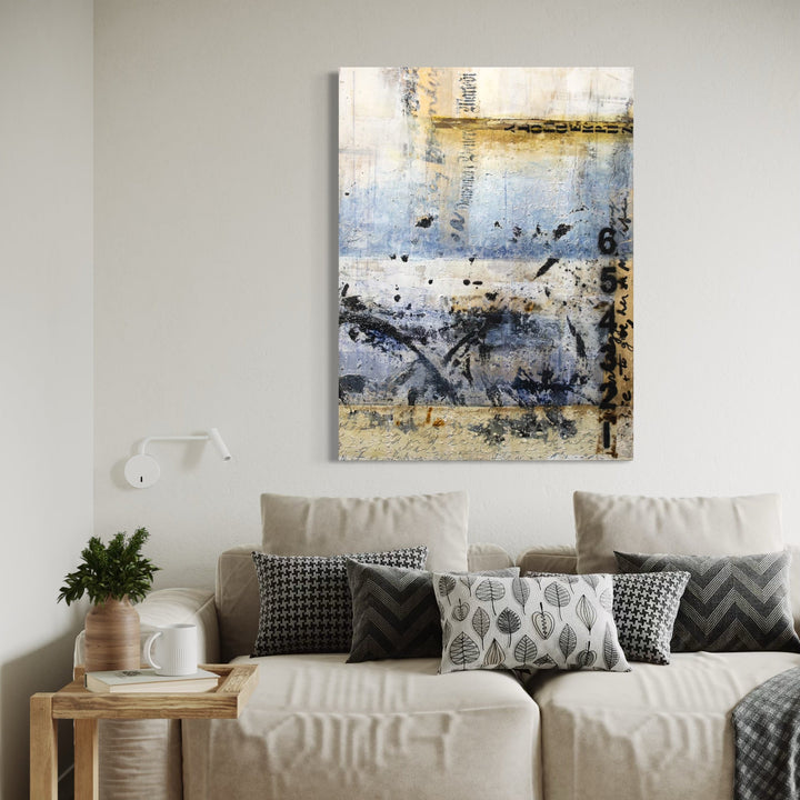 The artwork, Loving What Is II of II, by Deborah Chaney, displayed in a room.