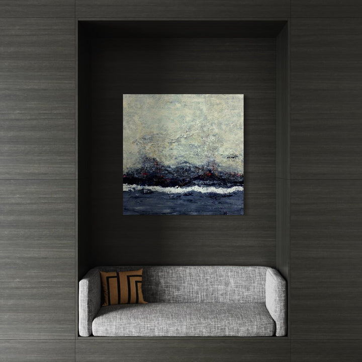 The artwork, Making Piece  , by Benna Holden, displayed in a room.