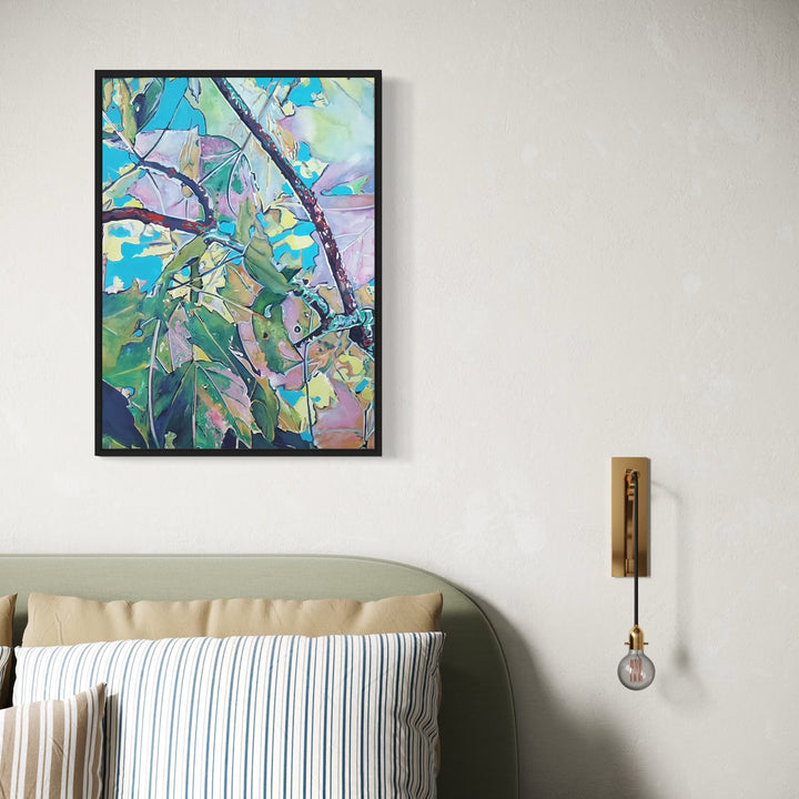 The artwork, Maple, by Jane E. Skafte, displayed in a room.