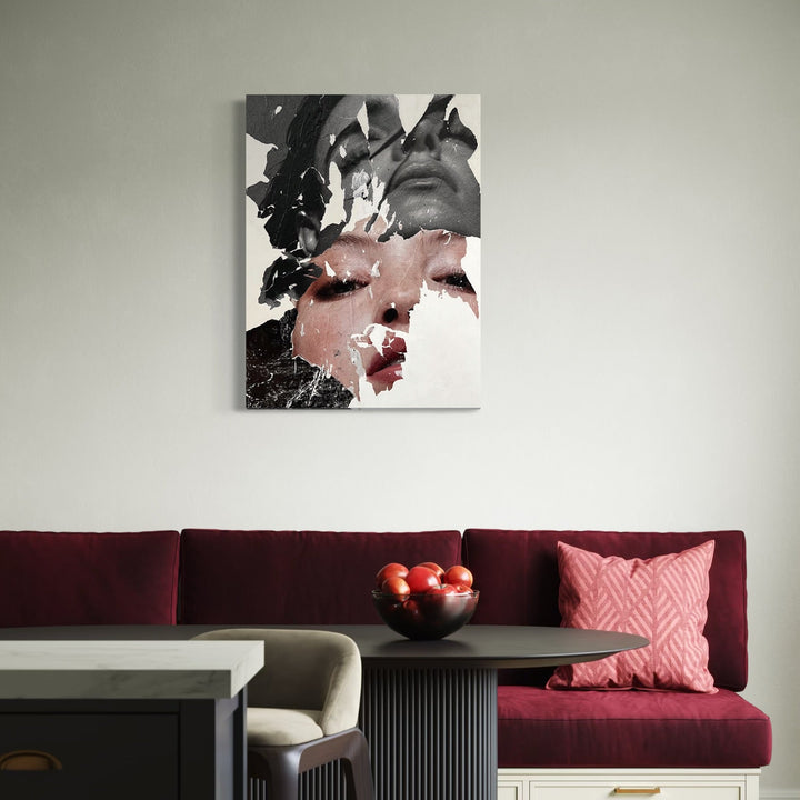 The artwork, Mirror, Mirror, by Amy Turner, displayed in a room.
