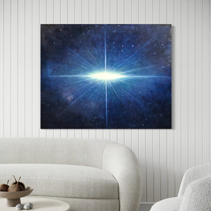 The artwork, Moon #2, by Sonomi Kobayashi, displayed in a room.