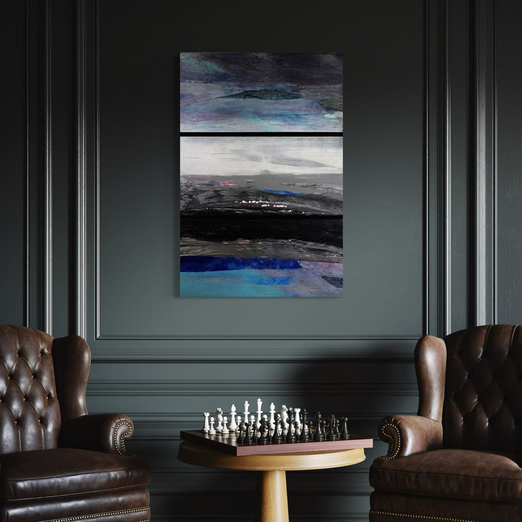 The artwork, Night Vision, by Carla Forrest, displayed in a room.