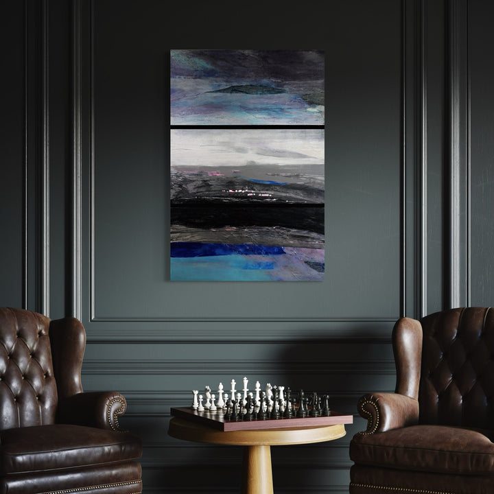 The artwork, Night Vision, by Carla Forrest, displayed in a room.