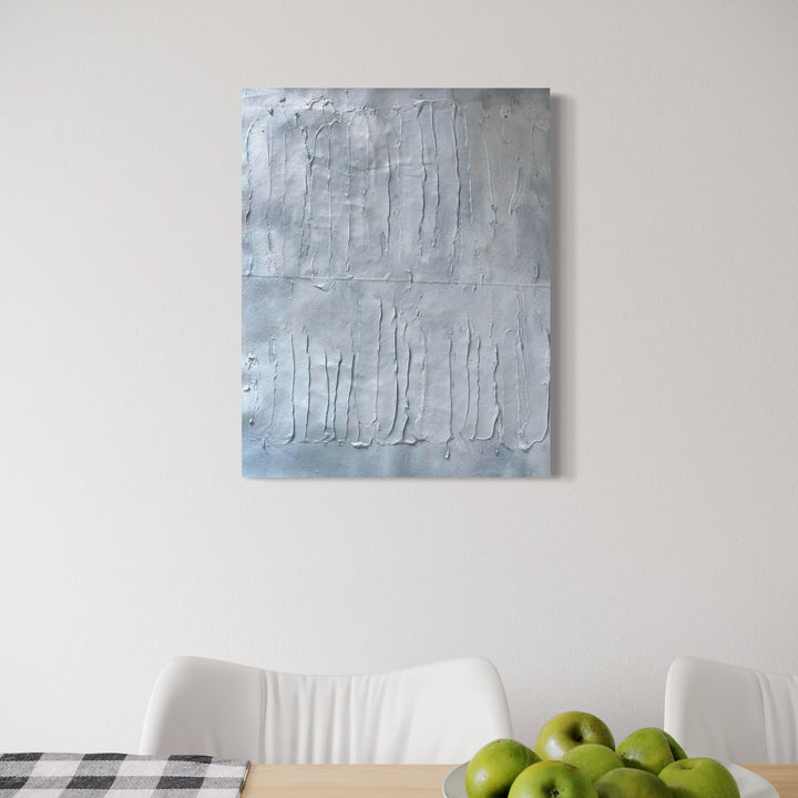 The artwork, Nuances of Depth 2, by Albion Vu, displayed in a room.