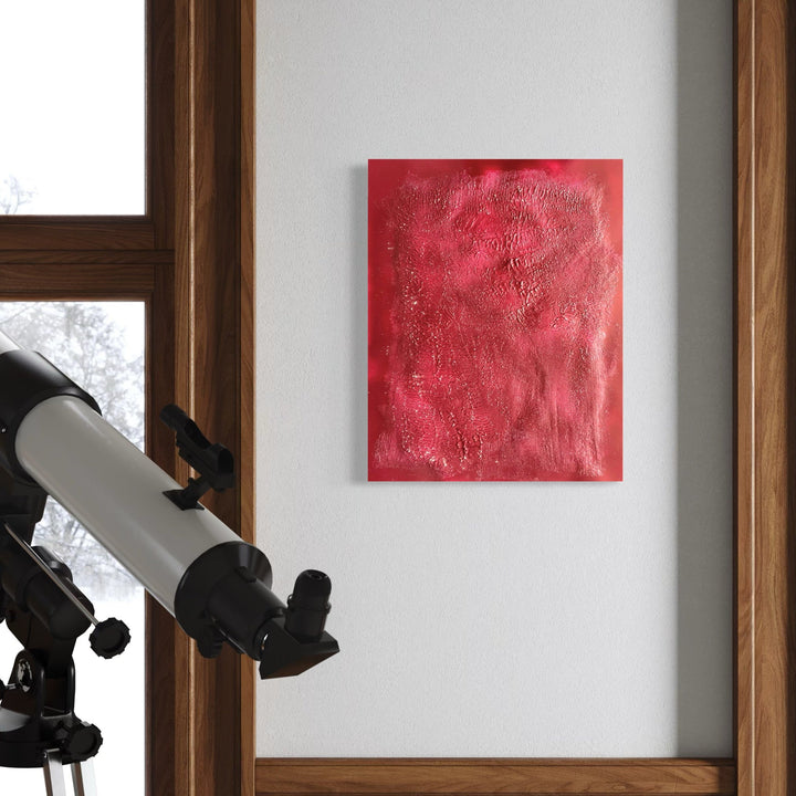 The artwork, Nuances of Depth 7, by Albion Vu, displayed in a room.