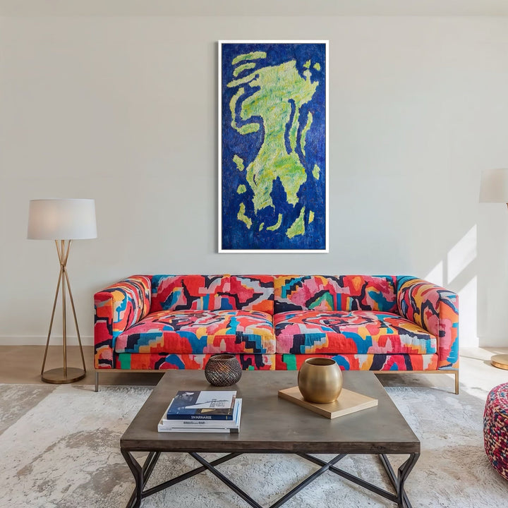 The artwork, Numero 59, by Roberto A Godinez, displayed in a room.
