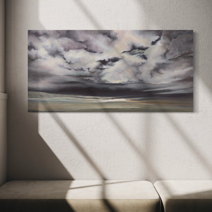 The artwork, Obscured Junctions, by Nadia Parsons, displayed in a room.