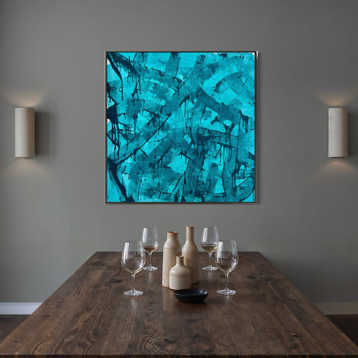 The artwork, Obsession, by Albion Vu, displayed in a room.