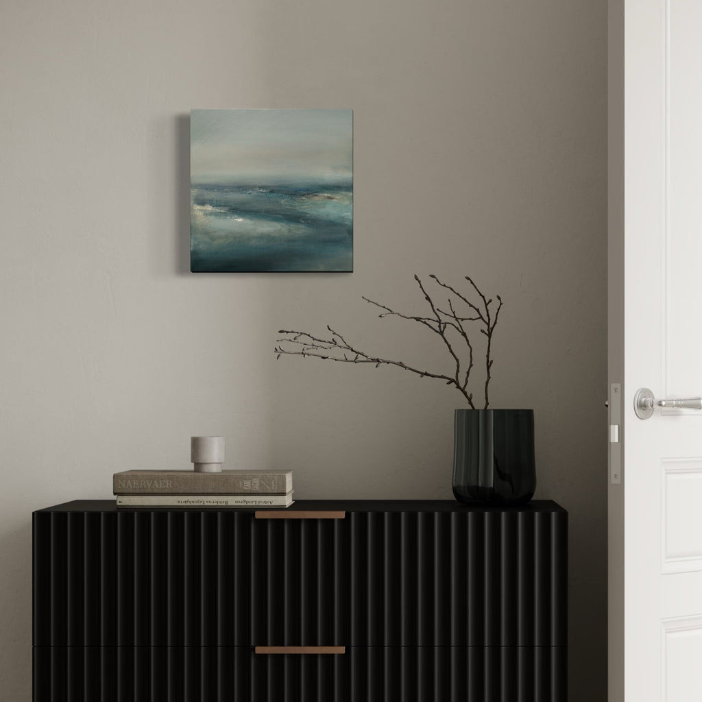 The artwork, Ocean Breeze, by Xanthippe Tsalimi, displayed in a room.