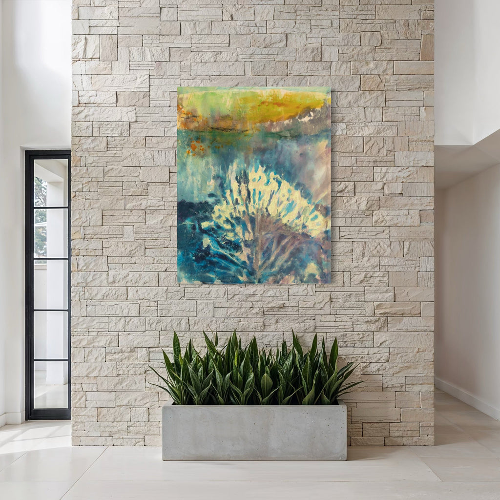 The artwork, Ode, by Molly Herman, displayed in a room.