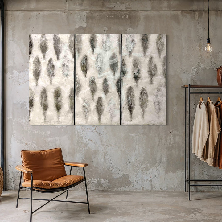 The artwork, Orchard, by Shira Toren, displayed in a room.