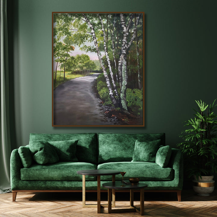 The artwork, Out of the Shade, by Carla Thomson, displayed in a room.