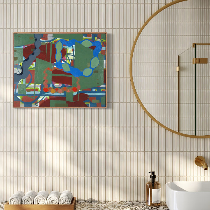 The artwork, Parasitic , by Mark Brosseau, displayed in a room.