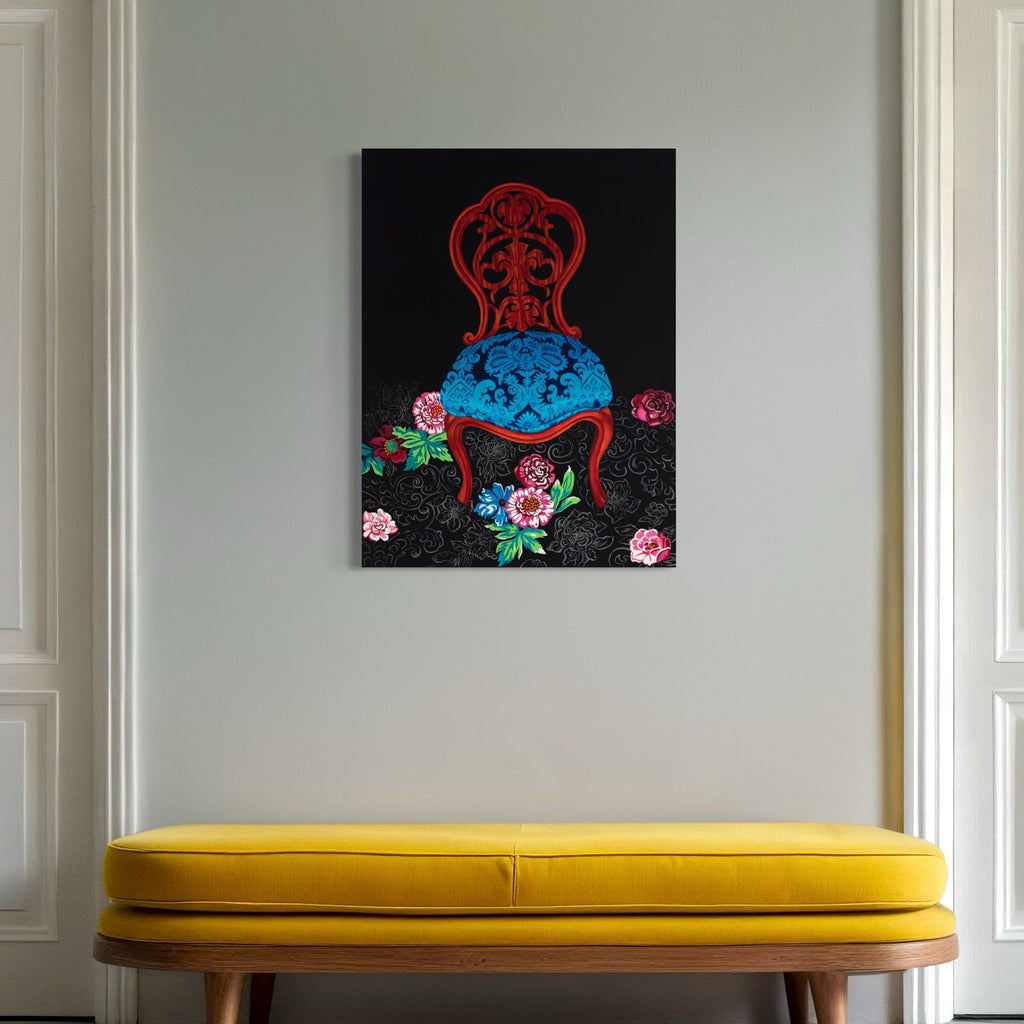 The artwork, Passages, by Roxa Smith, displayed in a room.