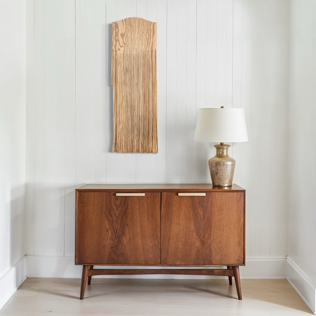 The artwork, Paunch, by Quynn Douglas Dale, displayed in a room.