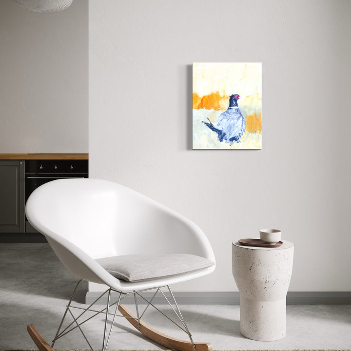 The artwork, Pheasant, by Chris Baily, displayed in a room.