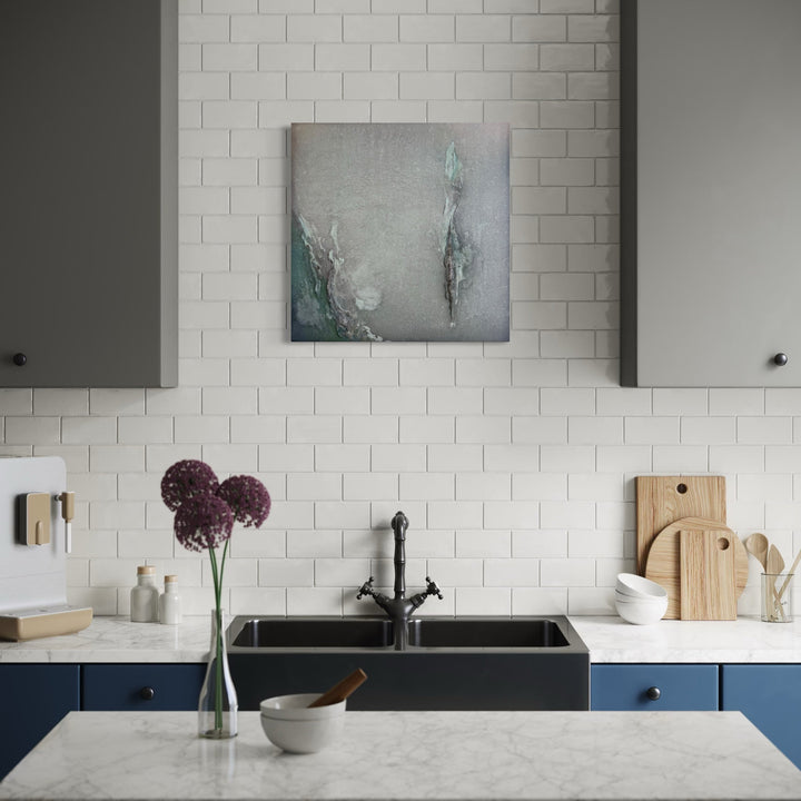 The artwork, Pilar of Salt, by Abbey Stace, displayed in a room.