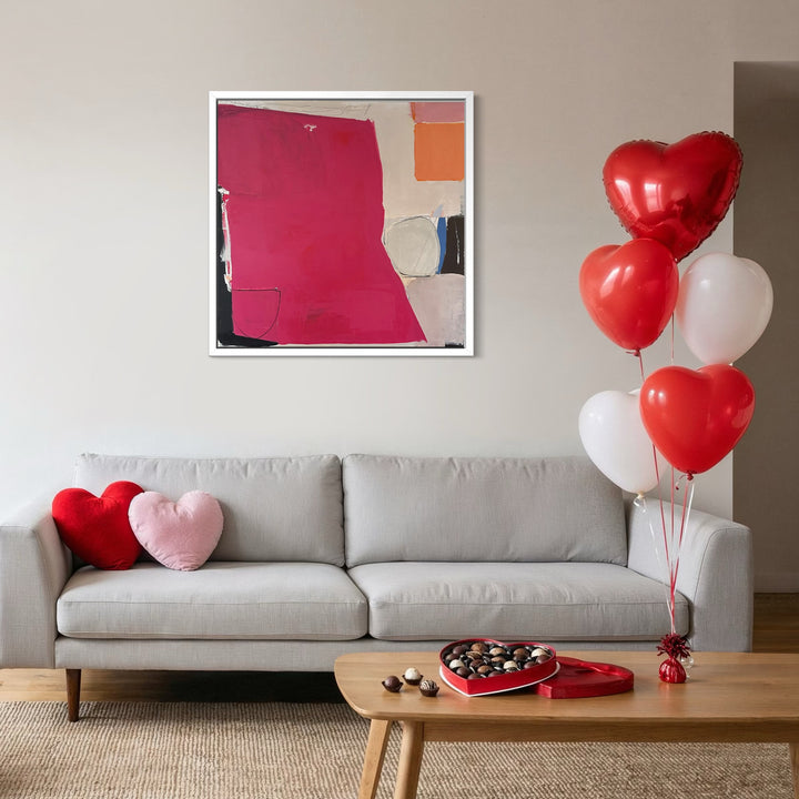 The artwork, Pinkie, by Leslie Thornton, displayed in a room.