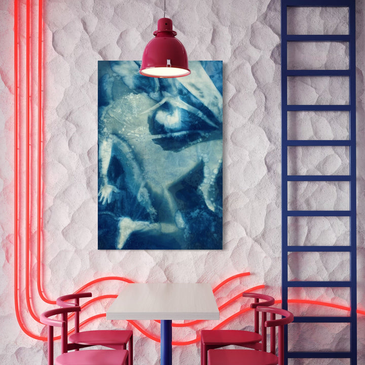 The artwork, Pow!, by Cat Welch, displayed in a room.