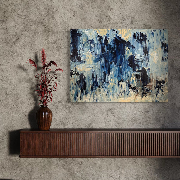 The artwork, Powerful Joy, by Dorothea Sandra, displayed in a room.