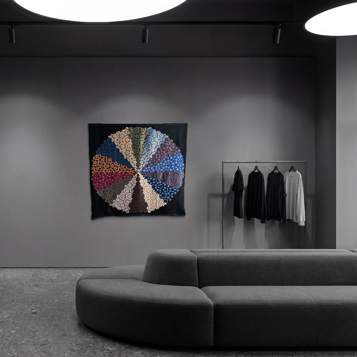The artwork, Quasicrystals (#R3), by Victoria Manganiello, displayed in a room.