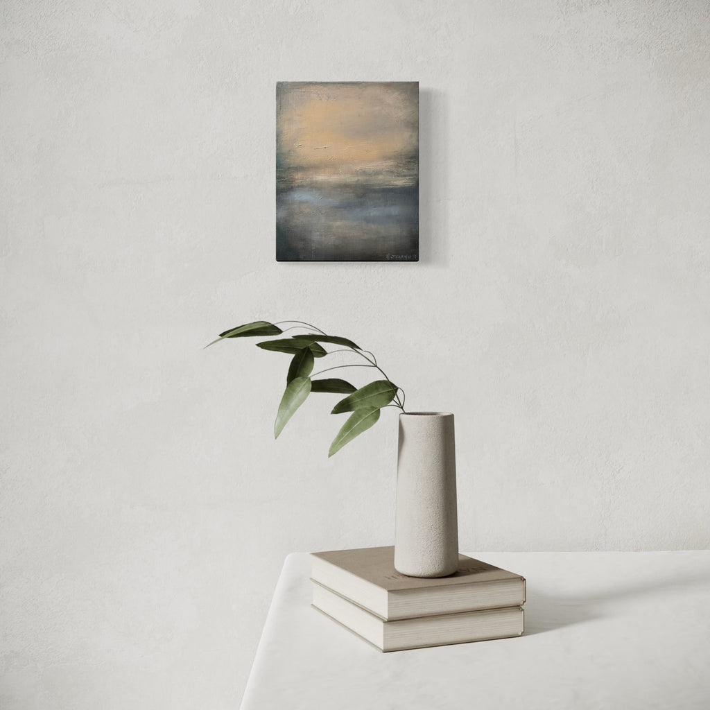 The artwork, Reflections, by Xanthippe Tsalimi, displayed in a room.