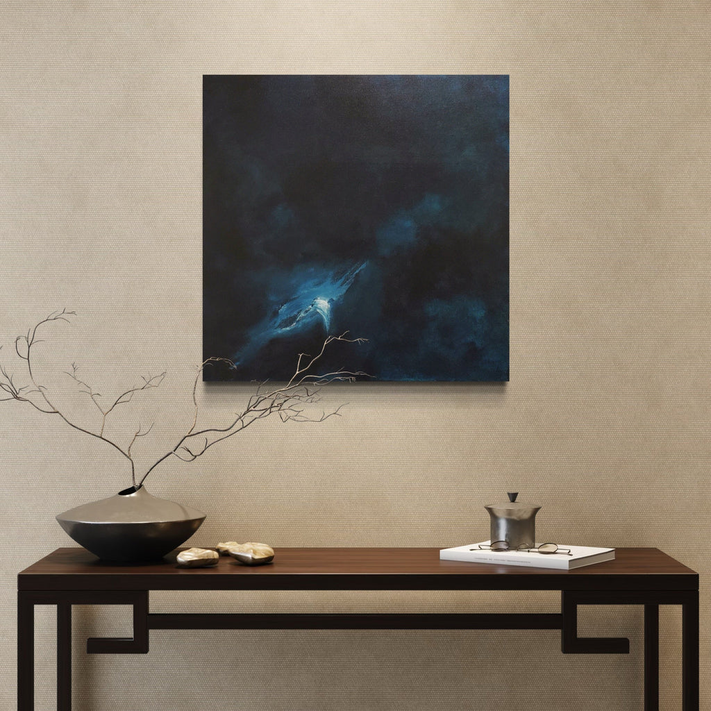 The artwork, Relative, by Anne Cherubim, displayed in a room.