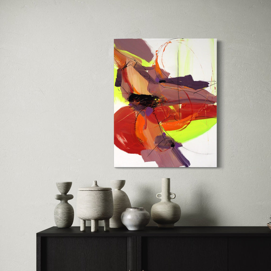The artwork, Repose, by Carla Forrest, displayed in a room.