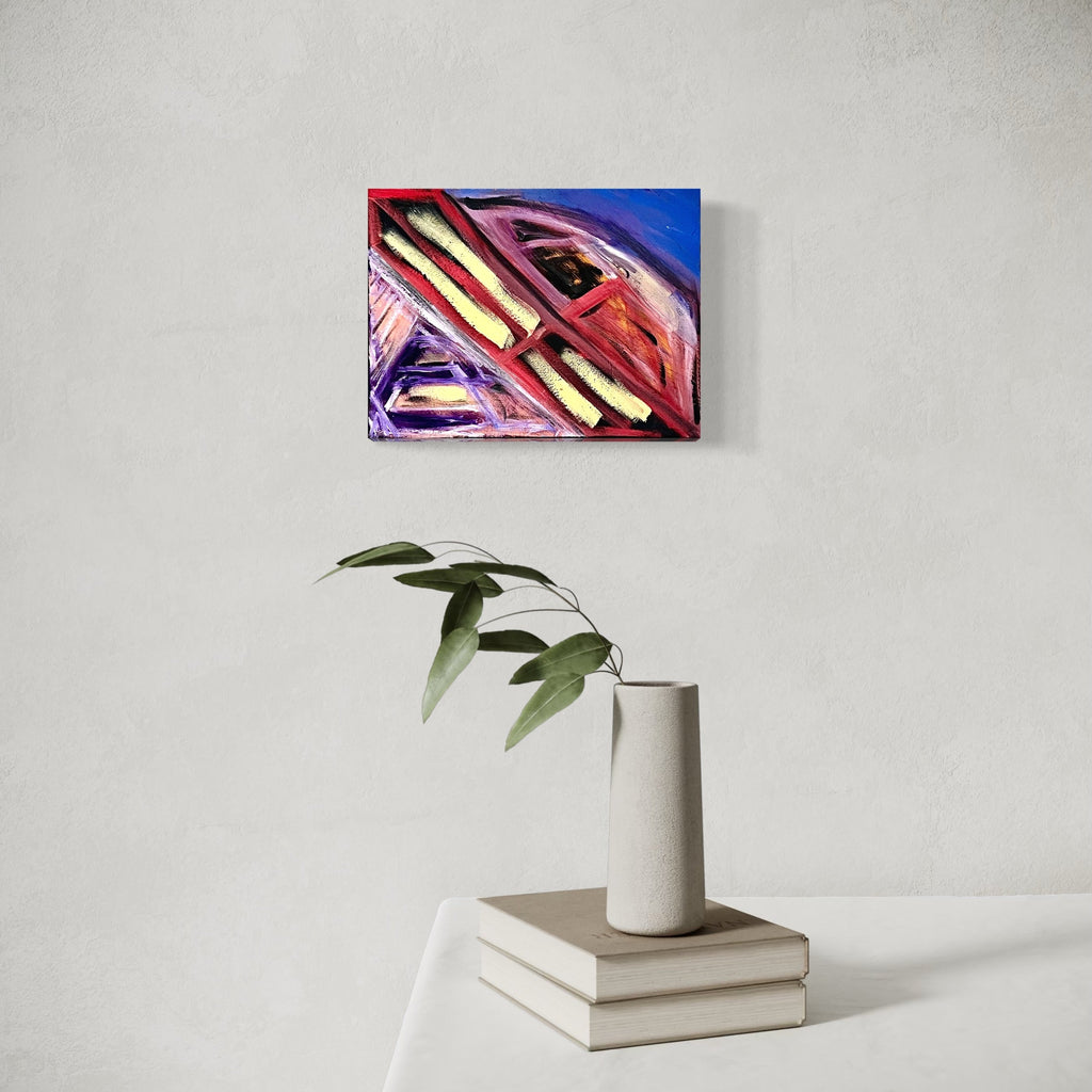 The artwork, Restructure, by Genevieve Antonello, displayed in a room.