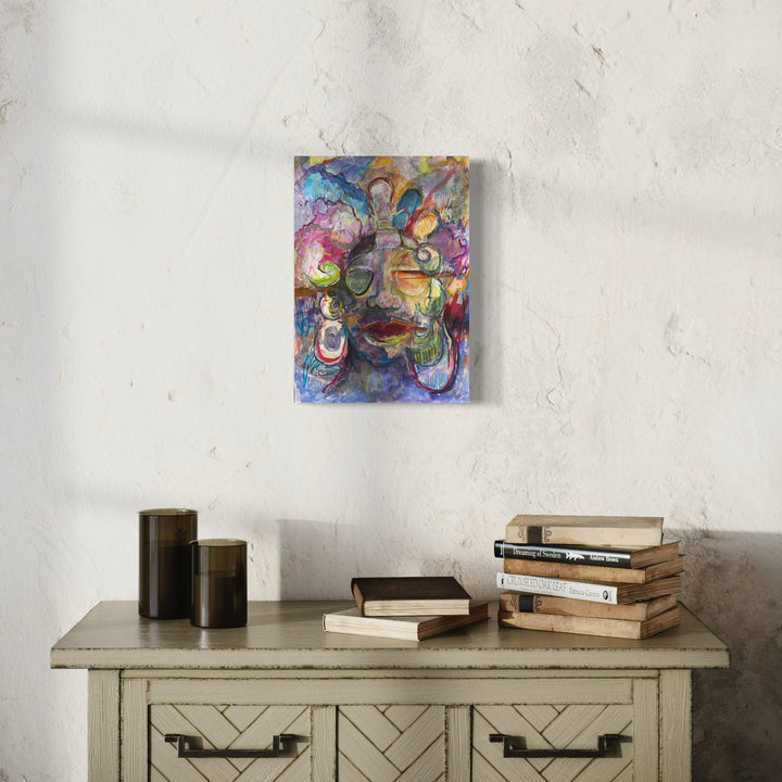 The artwork, Rites of Passage I, by Dionysia Adamopoulou, displayed in a room.