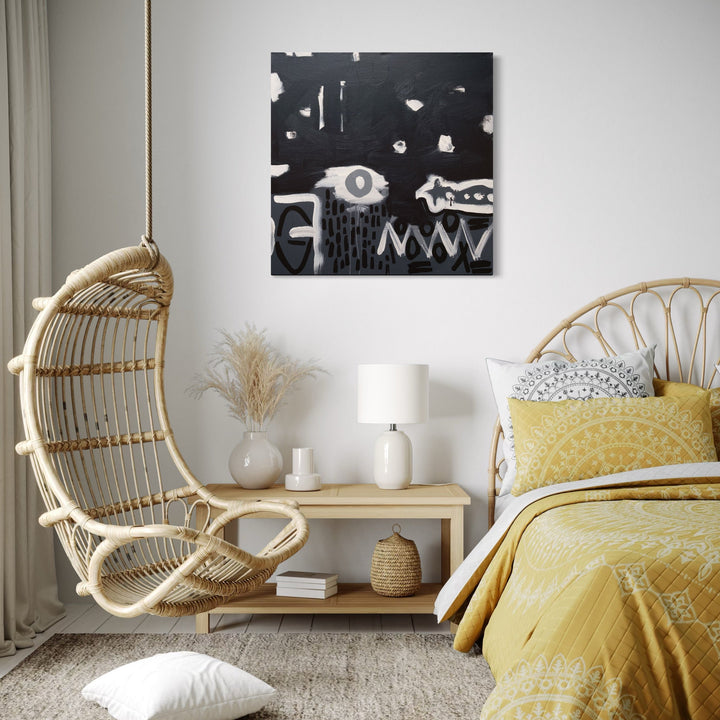 The artwork, RoFo 3, by Lia Rodi, displayed in a room.