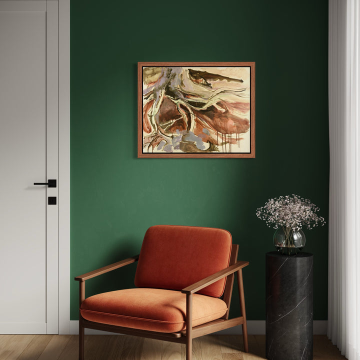 The artwork, Roots, by Veronica Lawlor, displayed in a room.
