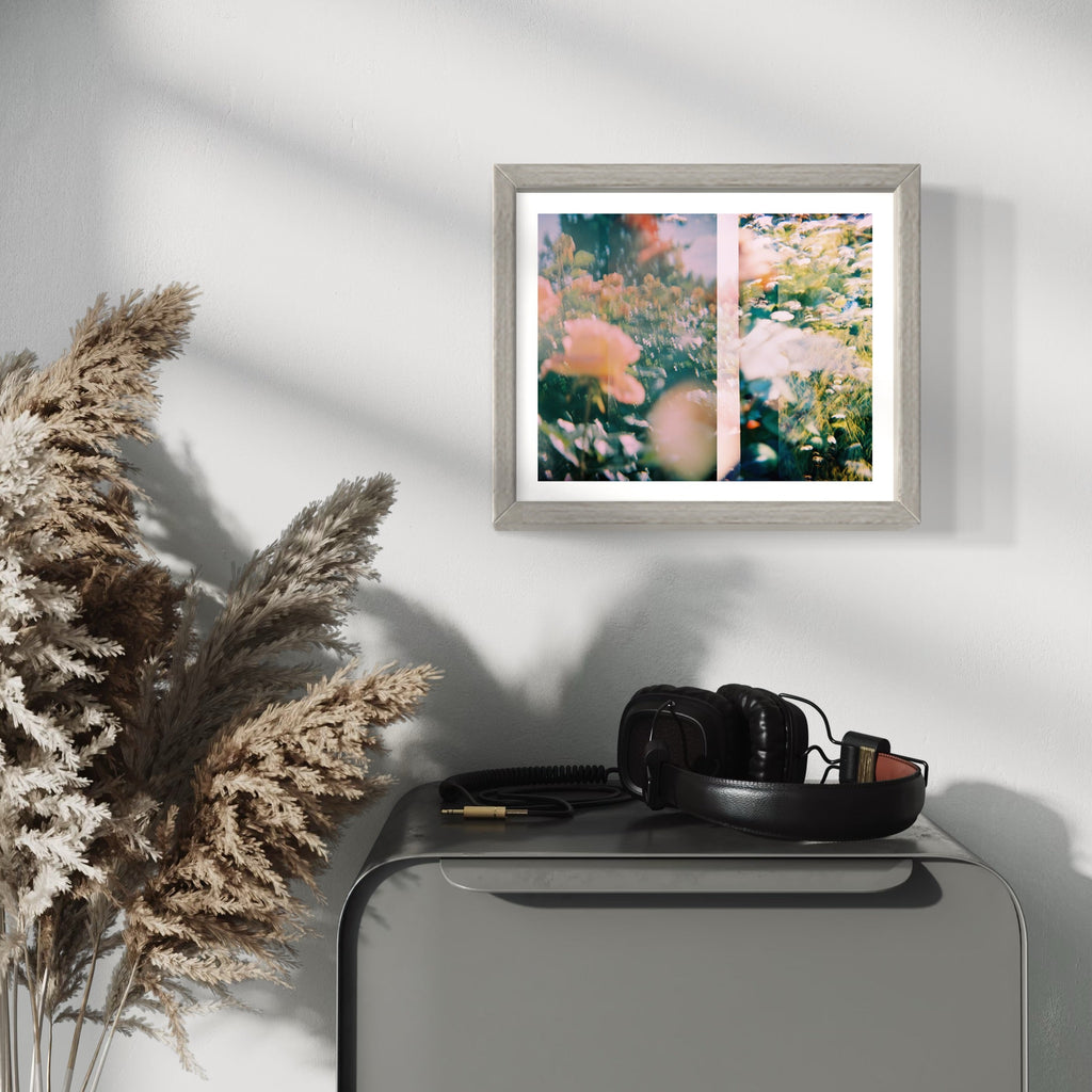 The artwork, Rose Test, by Kelly McGovern, displayed in a room.