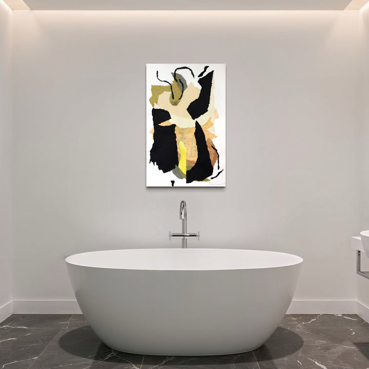 The artwork, SONATA , by Diane Love, displayed in a room.