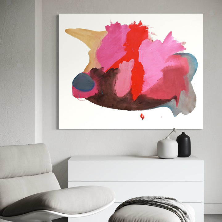 The artwork, Sari, by Carin Kulb Dangot, displayed in a room.