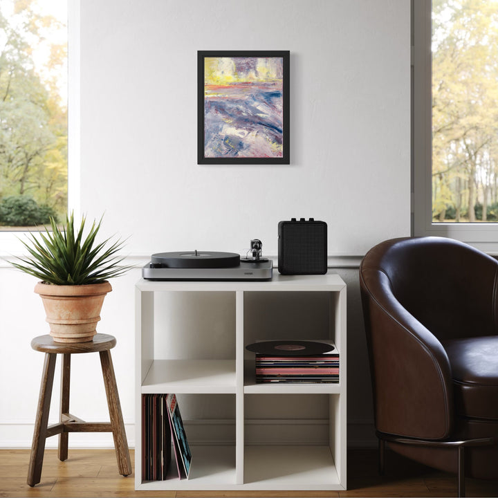 The artwork, Sea Us Collide, by Ali Ha, displayed in a room.