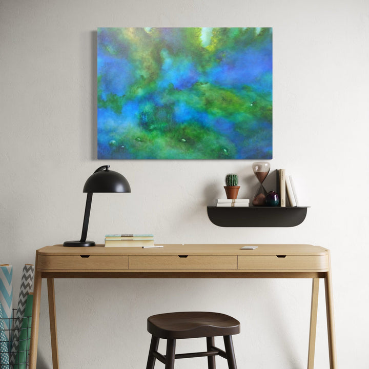 The artwork, Serendipity, by Anne Cherubim, displayed in a room.